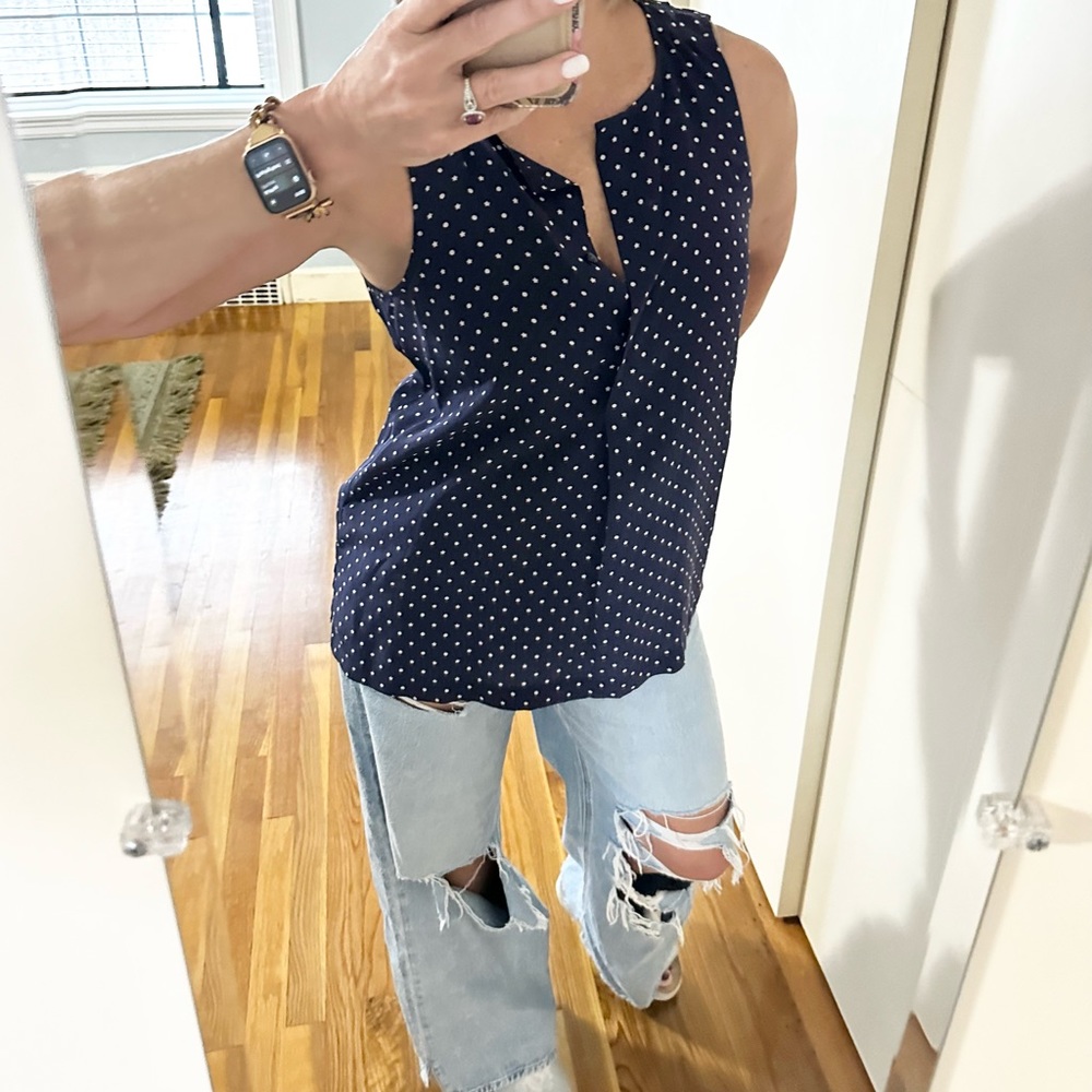 Madewell Star Scatter Silk Sleeveless Top - Picture 8 of 14